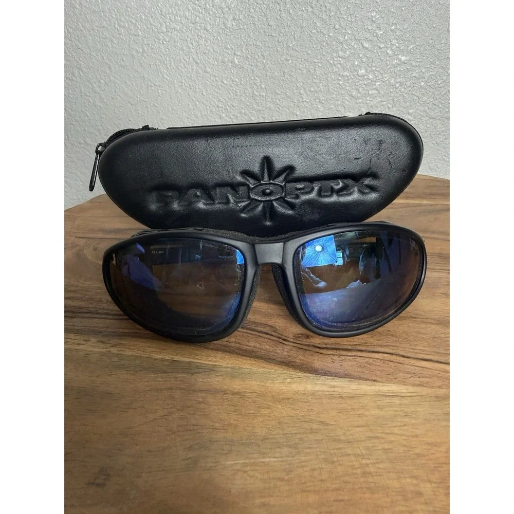 PANOPTX Raptor Black Plastic frames Goggles Protective Glasses With Case